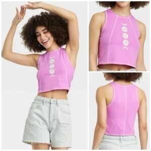 Mighty Fine Celestial Moon Graphic Tank Top Size Medium NWT